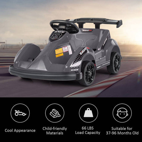 Electric Go Cart for Kids with Remote Control and Safety Features
