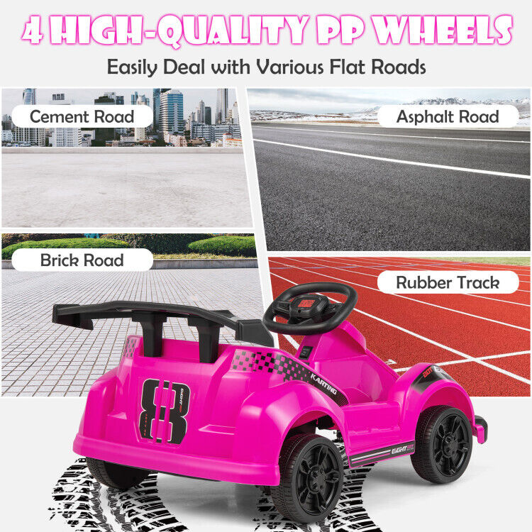 Electric Go Cart for Kids with Remote Control and Safety Features