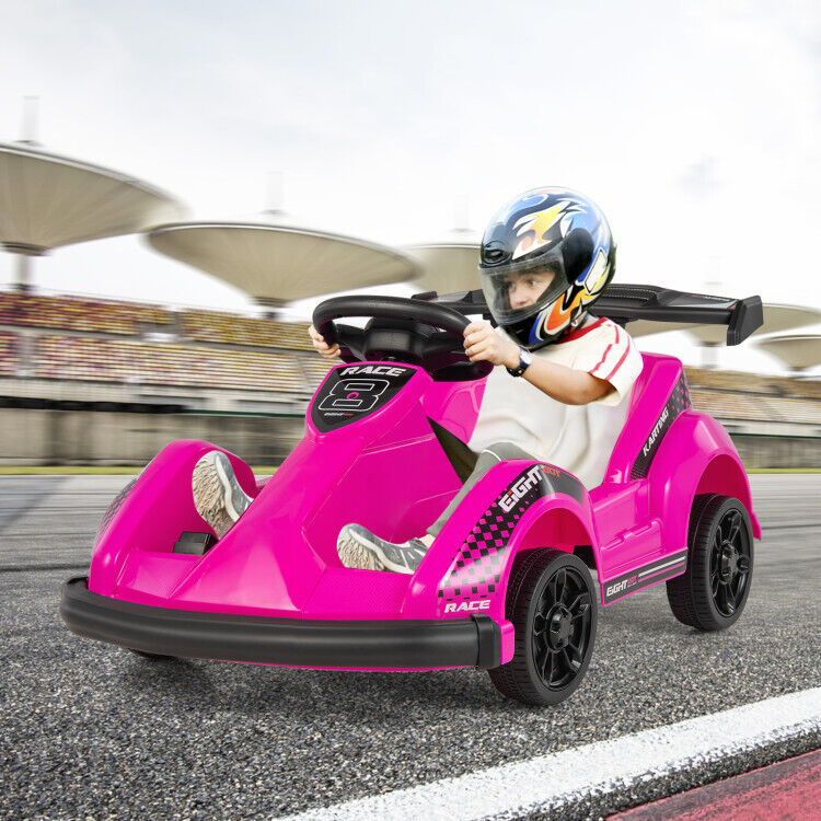 Electric Go Cart for Kids with Remote Control and Safety Features