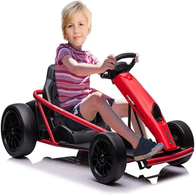 High-Speed Electric Go Kart for Kids - Perfect Racing Toy Gift (24V, 8MPH)