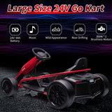 High-Speed Electric Go Kart for Kids - Perfect Racing Toy Gift (24V, 8MPH)