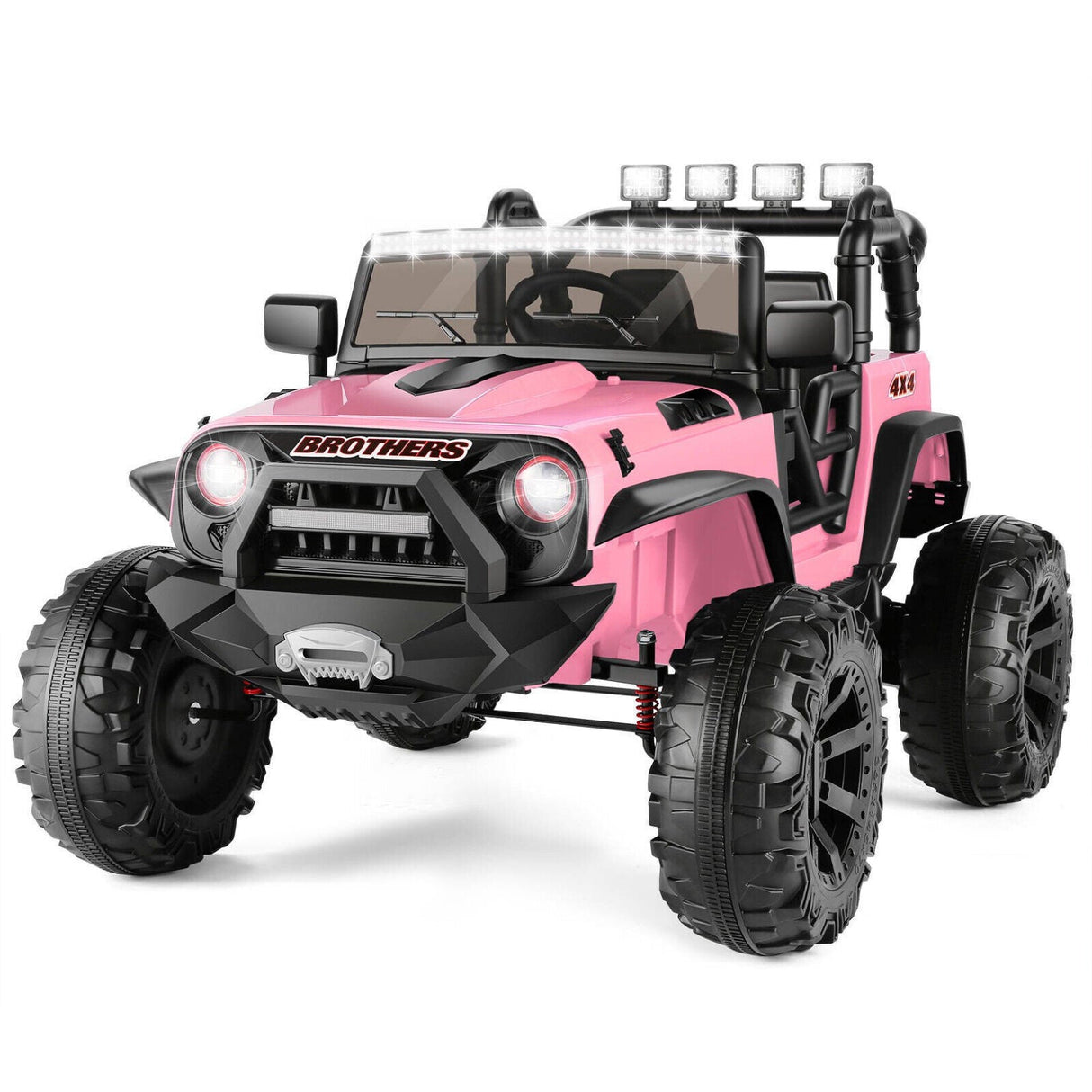 Electric Jeep Ride-On Car for Kids - 24V with Remote Control, LED Lights, and MP3/AUX Compatibility