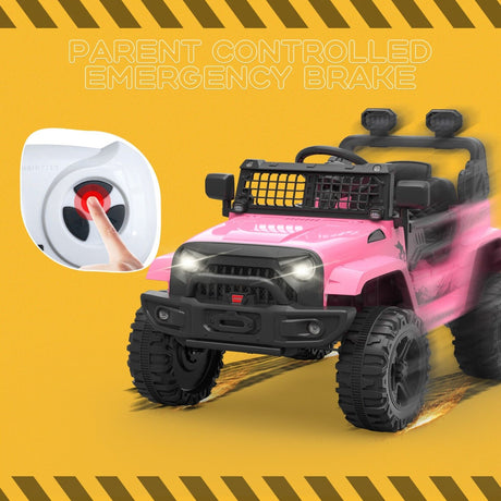 Electric Jeep Ride-On Car for Toddlers with Remote Control - 12V Kids Toy Vehicle