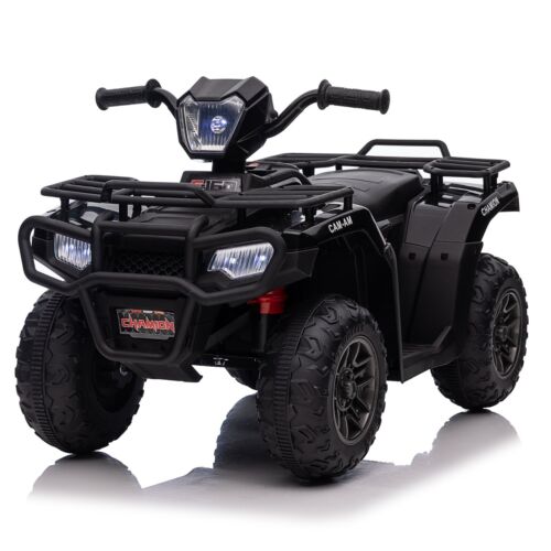 Electric Kids ATV 4-Wheeler Quad Car with MP3 Player - Black