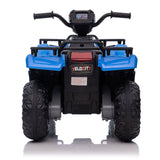 Electric Kids ATV 4-Wheeler Quad Car with MP3 Player - Blue