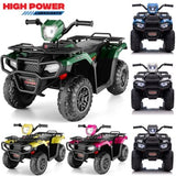 Electric 4-Wheeler ATV Quad for Kids with LED Lights, USB and MP3 Player - Suitable for Boys and Girls Ages 3-8