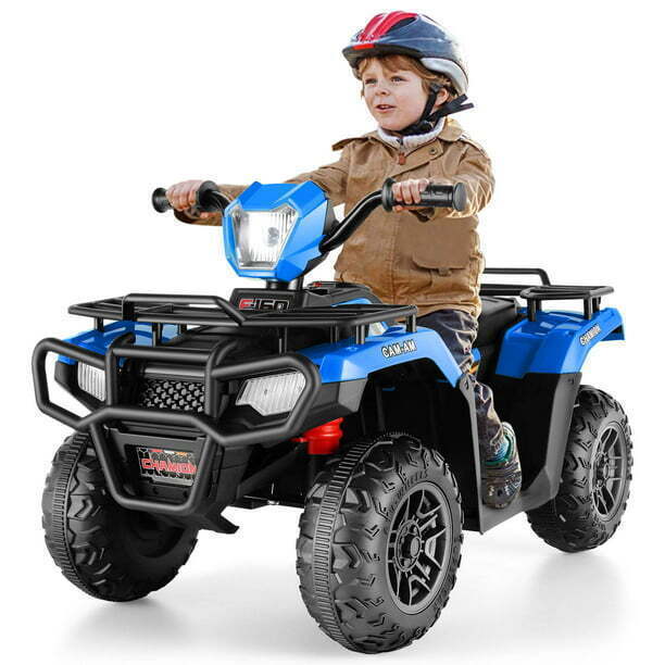 Electric 4-Wheeler ATV Quad for Kids with LED Lights, USB and MP3 Player - Suitable for Boys and Girls Ages 3-8