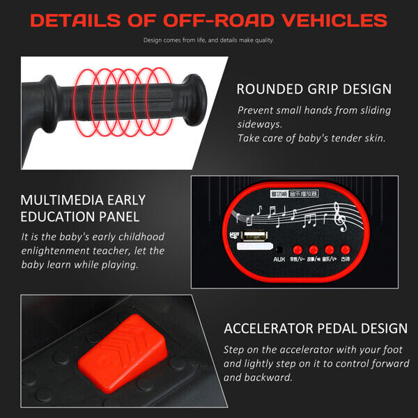 Electric Kids ATV: 6V Battery-Powered 4-Wheeled Beach Ride-On Car