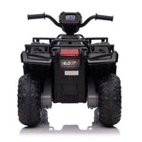 Electric Kids ATV Quad Car with MP3 Player and 4WD Drive in Black