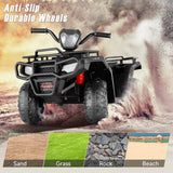 Electric Kids ATV Ride On Car with Music, LED Lights, and USB - Black Quad 4-Wheeler
