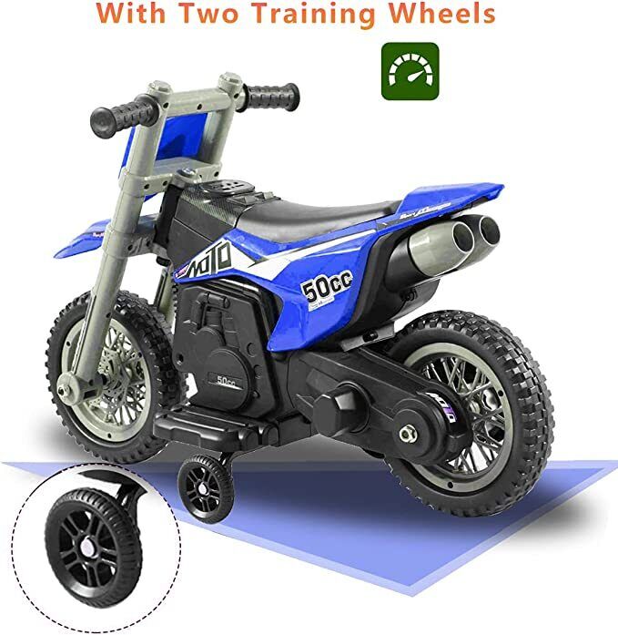 Electric Kids' Off-Road Motorcycle with Training Wheels - Perfect Gift for Little Riders