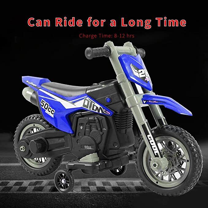 Electric Kids' Off-Road Motorcycle with Training Wheels - Perfect Gift for Little Riders