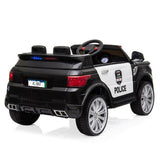 Electric Kids Police SUV Ride-On Car with Remote Control, LED Lights, Music, and Horn