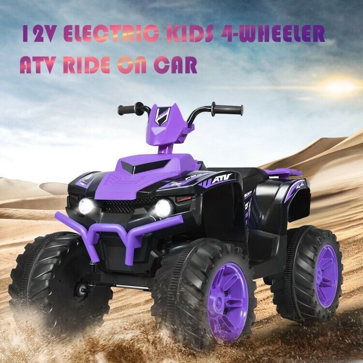 Electric Kids Ride On ATV with Music, LED Lights, and Treaded Tires - Perfect for Toddlers!