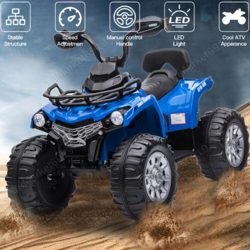 Electric Kids Ride on Beach ATV Truck with Music and Lights - 12V Rechargeable Toy