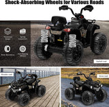 Electric Kids Ride on Beach ATV Truck with Music and Lights - 12V Rechargeable Toy