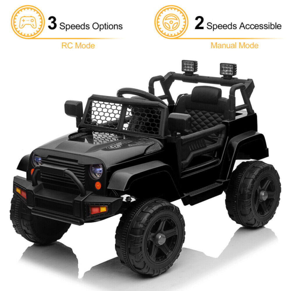 Electric Kids Ride On Car Truck Toy with Dual Drive and Remote Control - Suitable for 3-5 Years