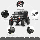 Electric Kids Ride On Car Truck with MP3 and Remote Control - Black