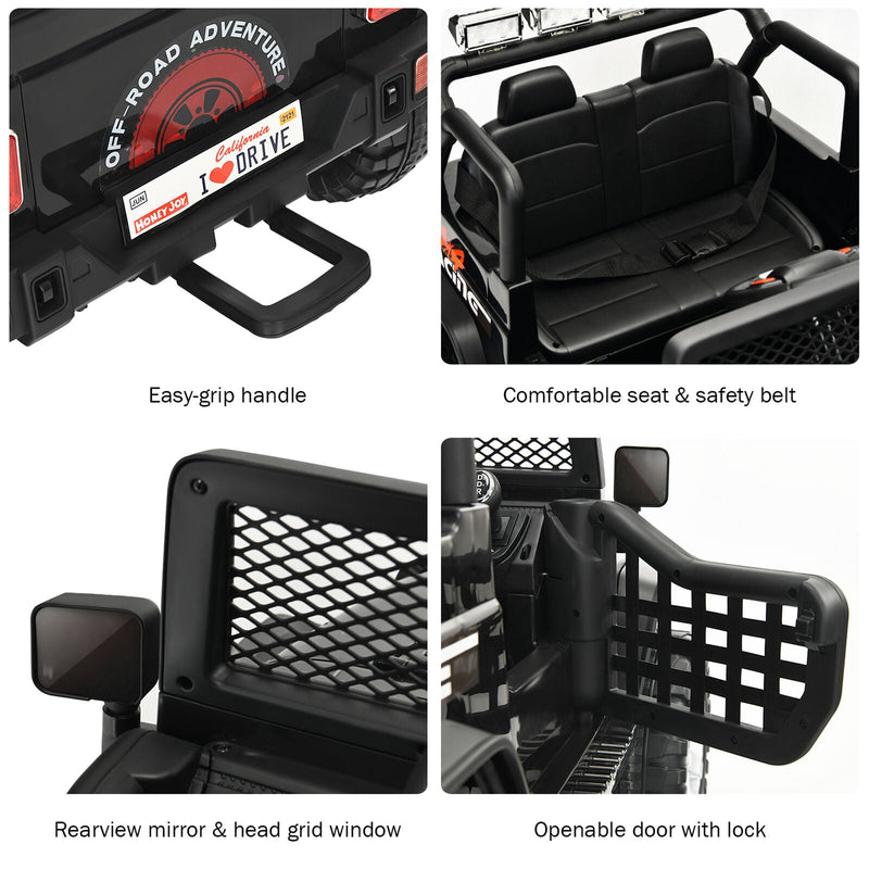 Electric Kids Ride On Car Truck with MP3 and Remote Control - Black