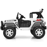 Electric Kids Ride On Car Truck with MP3 Player and Remote Control - White