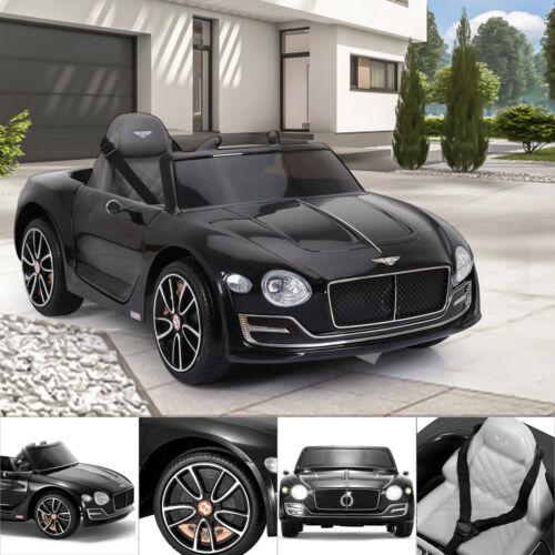 Electric Kids Ride On Car with 2 Speeds and Remote Control - Bentley Style Motorized Vehicle