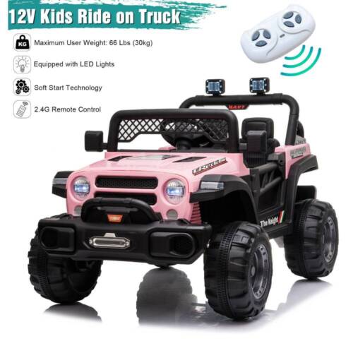 Electric Kids Ride On Car with 2.4G Remote Control and 3 Speed Modes - PINK 12V 4.5AH
