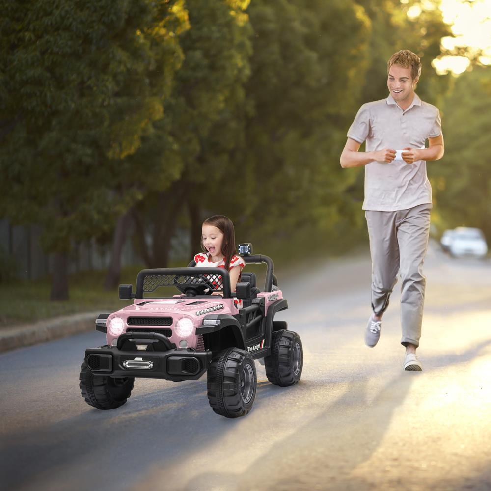 Electric Kids Ride On Car with 2.4G Remote Control and 3 Speed Modes - PINK 12V 4.5AH