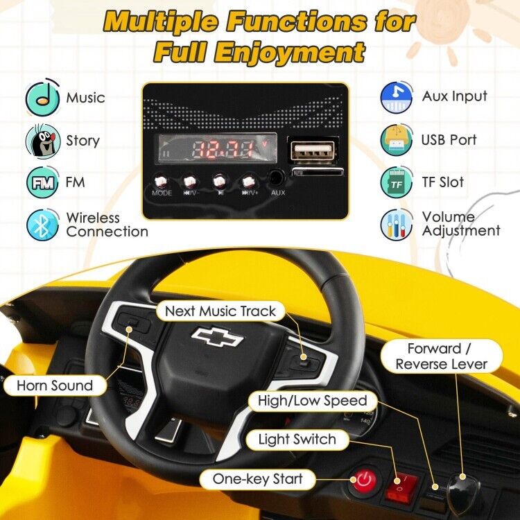 Electric Kids Ride-On Car with 3 Speeds, All-Terrain Wheels, and 2.4G Remote Control - 12V