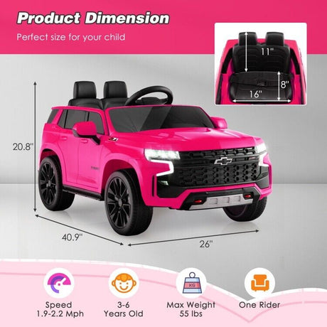 Electric Kids Ride-On Car with 3 Speeds, All-Terrain Wheels, and Remote Control - Pink