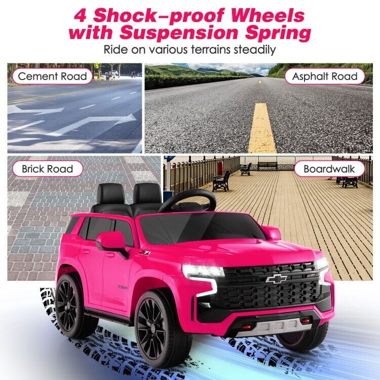 Electric Kids Ride-On Car with 3 Speeds, All-Terrain Wheels, and Remote Control - Pink