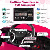 Electric Kids Ride-On Car with 3 Speeds, All-Terrain Wheels, and Remote Control - Pink