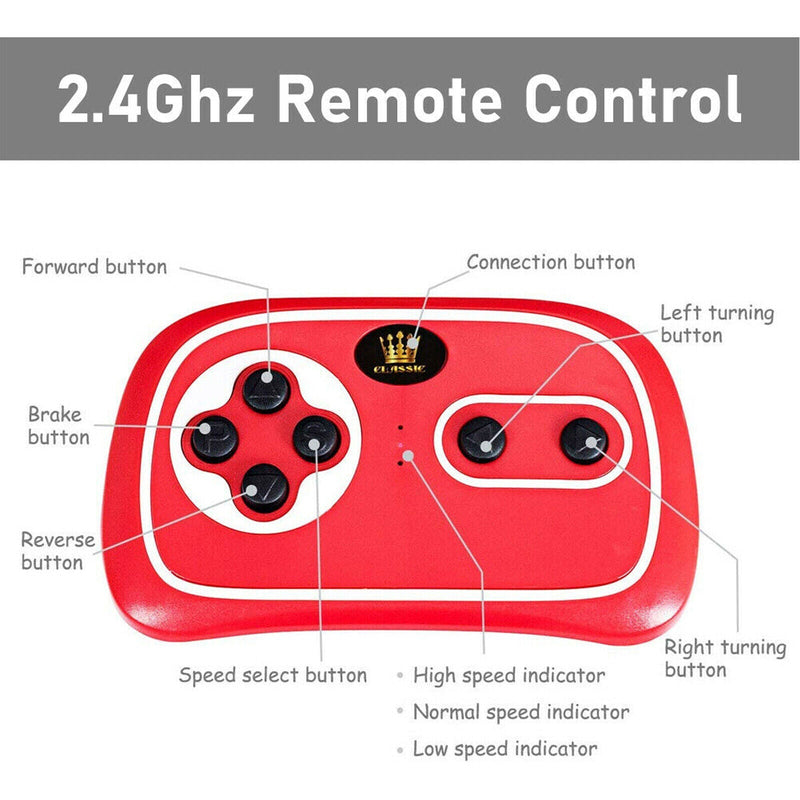 Premium 12V Kids Ride-On Car with Leather Seat and Battery Power - Bentley Inspired Design