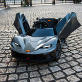 Electric Kids Ride-On Car with Remote Control, MP3 Player, and LED Lights - 3 Speed Options