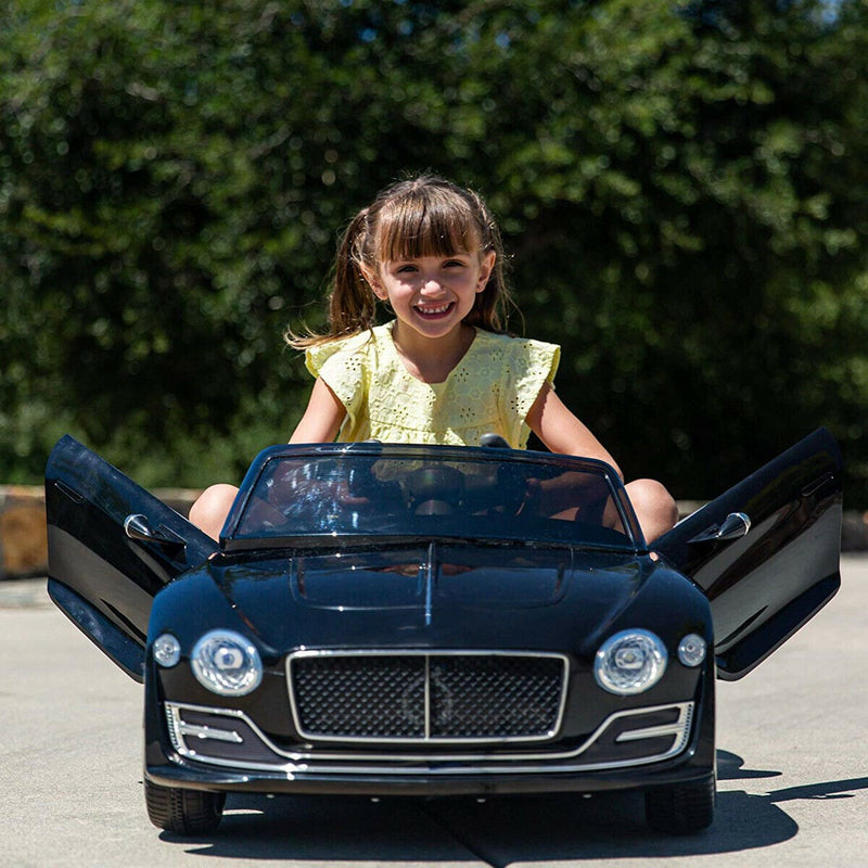 Electric Kids Ride-On Car with Scissor Doors and Safety Belts - Perfect Gift for Children (12V)