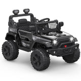 Electric Kids Ride-On Jeep SUV with 2 Speeds, Remote Control, LED Lights, and Music