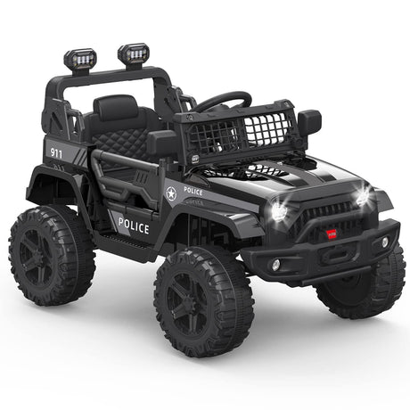 Electric Kids Ride-On Jeep SUV with 2 Speeds, Remote Control, LED Lights, and Music