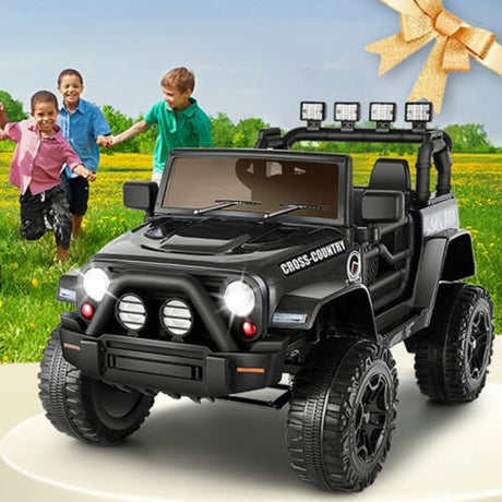 Electric Kids Ride-On JEEP Truck with Remote Control and 2 Seats - 3 Speed Options - Perfect Gift for Children