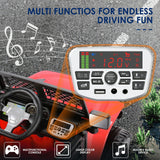 Electric Ride-On Car for Girls with Remote Control, 3 Speeds, USB and MP3 Compatibility