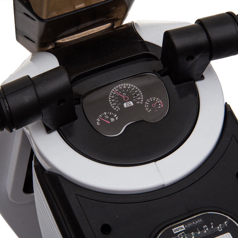 Electric Kids Ride On Motorbike with Training Wheels and MP3 Player - 12V Kids Electric Motorcycle