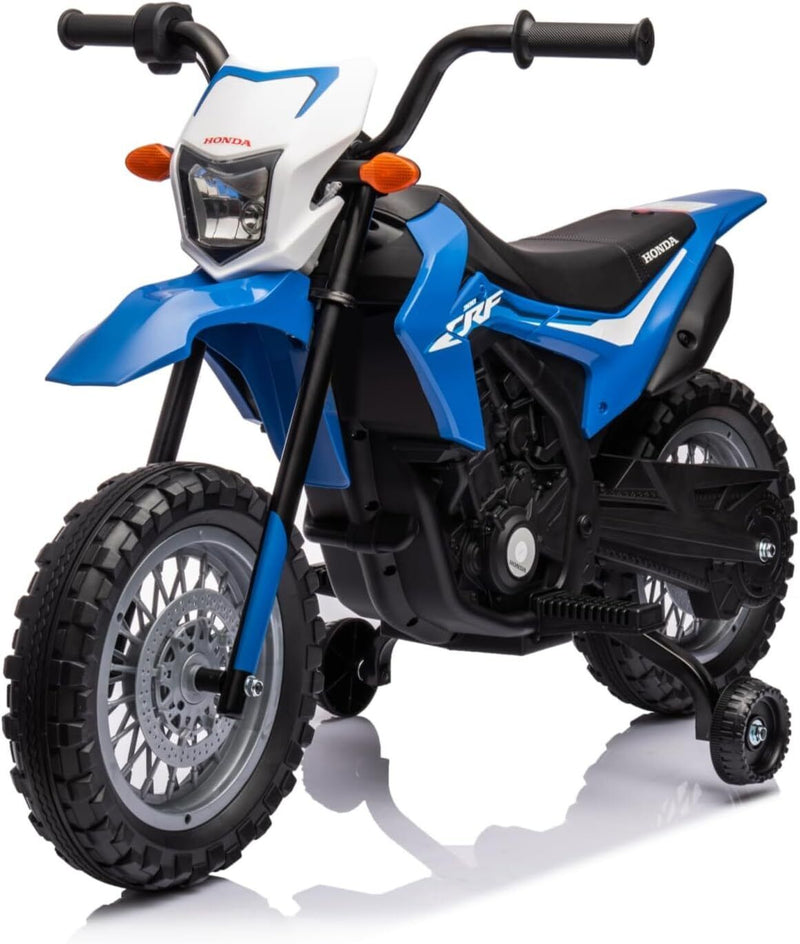 Electric Kids Ride-on Motorcycle with Training Wheel, Headlight, and Sound Effects
