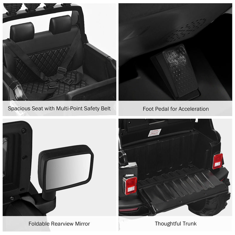 Electric Kids Ride On Police Car with MP3 and Remote Control - 12V