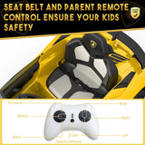 Electric Kids Ride On Sports Car with Remote Control, Music, and LED Lights - Perfect Gift for Kids!