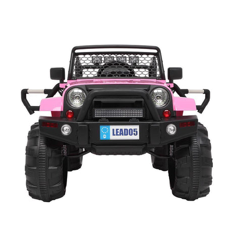 Electric Kids Ride On Truck Car Toy with MP3 Player and Remote Control - 3 Speeds, 12V, Pink