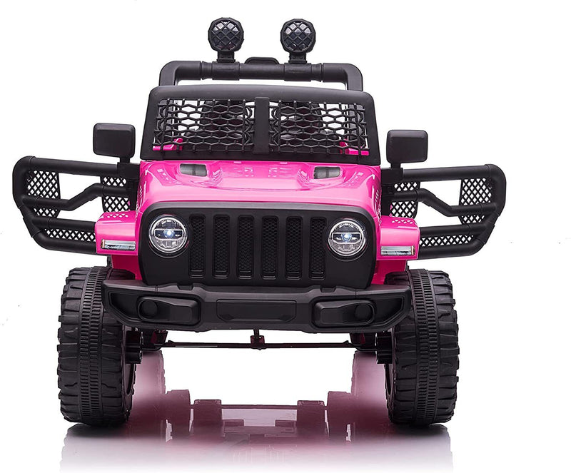 Electric Kids Ride-On Truck with Remote Control and LED Lights - 12V Battery Powered, 1-Seater