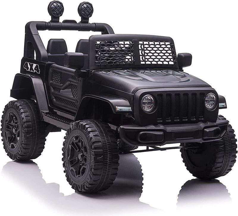 Electric Kids Ride-On Truck with Remote Control and LED Lights - 12V Battery Powered, 1-Seater