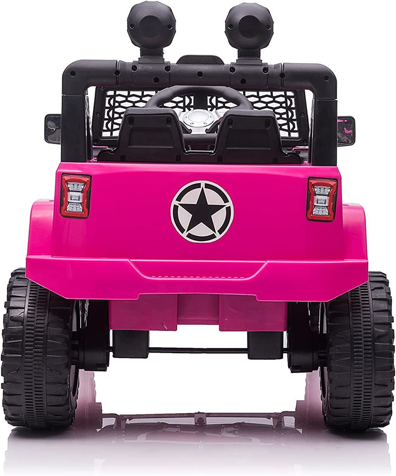 Electric Kids Ride-On Truck with Remote Control and LED Lights - 12V Battery Powered, 1-Seater