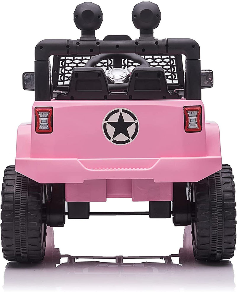 Electric Kids Ride-On Truck with Remote Control and LED Lights - 12V Battery Powered, 1-Seater