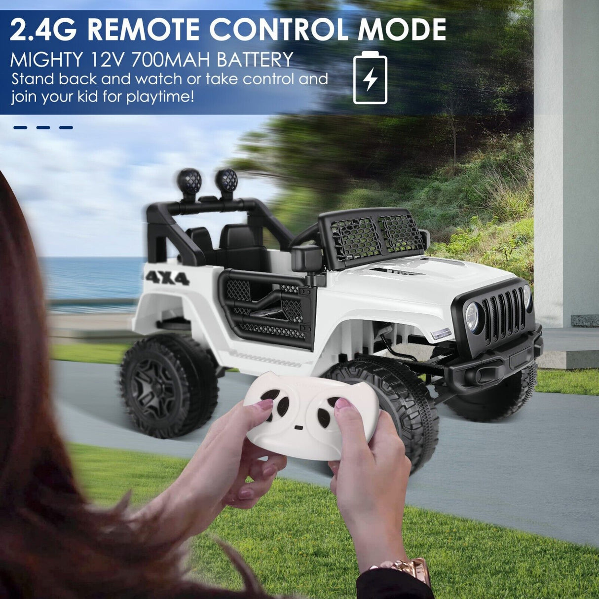 12V Battery Powered Electric Ride On Car with Remote Control and MP3 Player