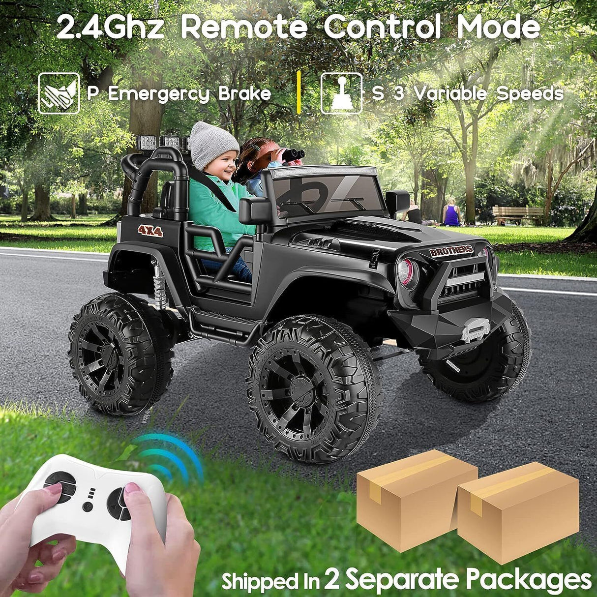 Electric Lamborghini Ride-On Car for Kids with Remote Control - 24/12V Truck Toy