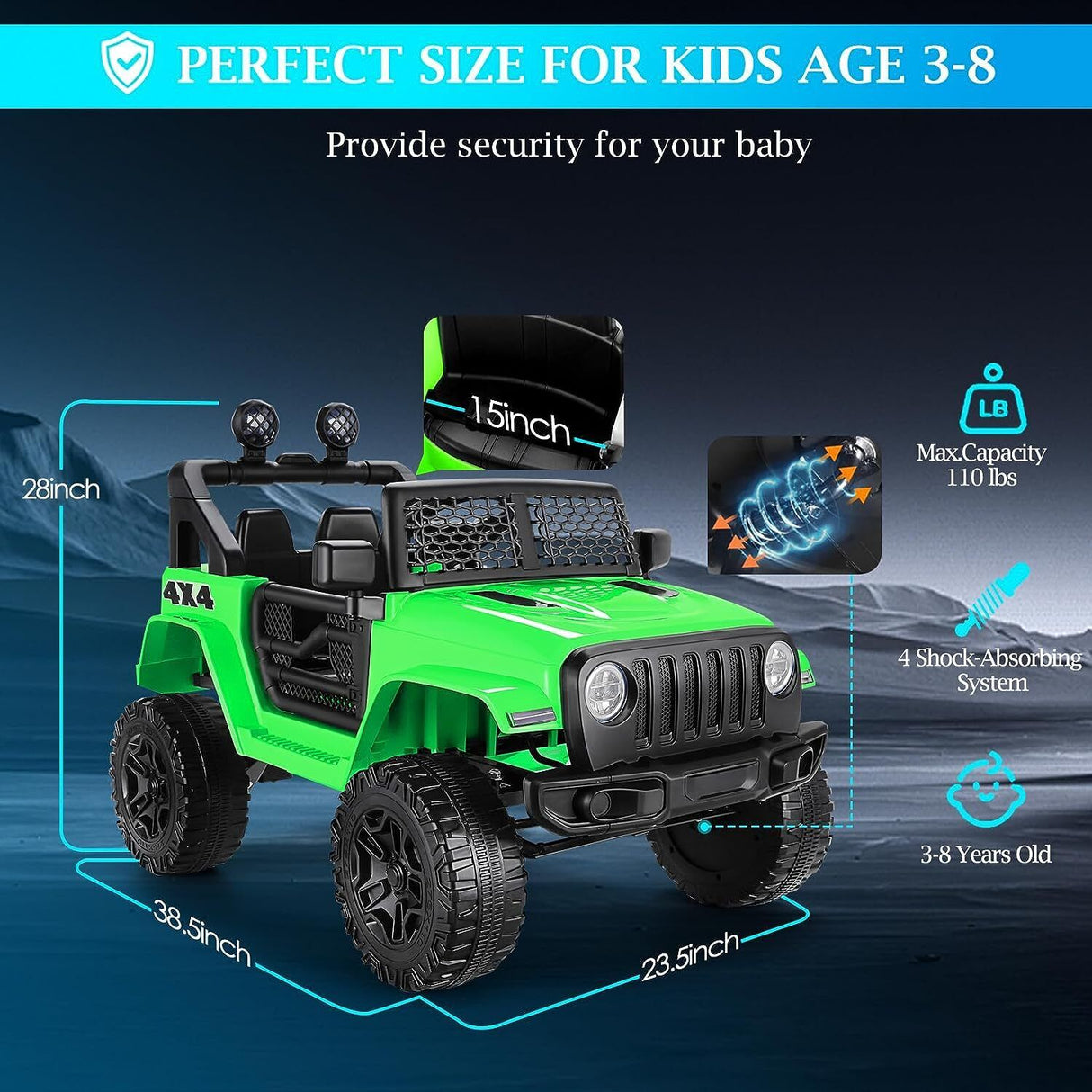 Remote Control Lamborghini Electric Car for Kids - 24/12V Ride-On Truck MagicCars